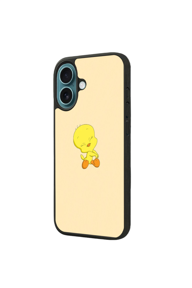 iPhone 16 Plus Uyumlu Tweety Tasarımlı Glossy Premium Kılıf