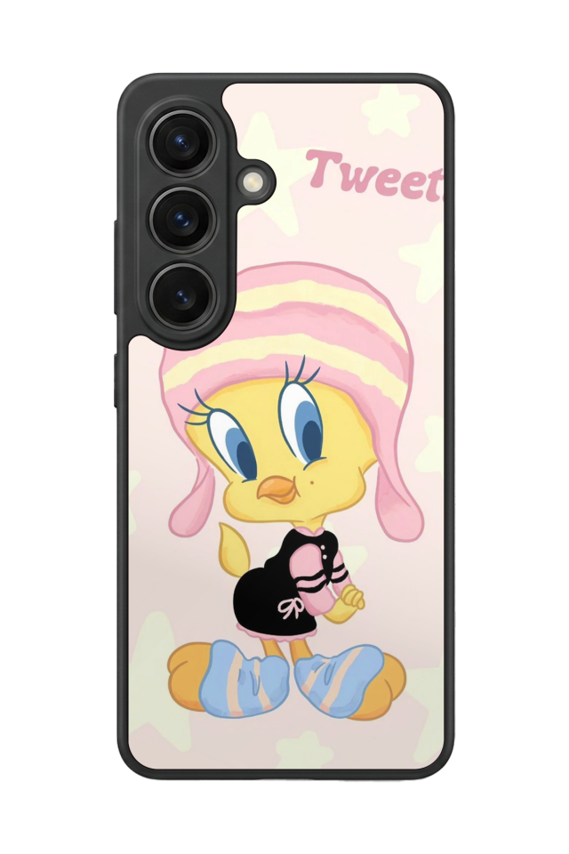 Samsung Galaxy S26 Uyumlu Tweety Tasarımlı Glossy Premium Kılıf