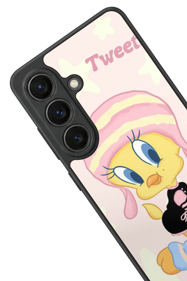 Samsung Galaxy S26 Uyumlu Tweety Tasarımlı Glossy Premium Kılıf