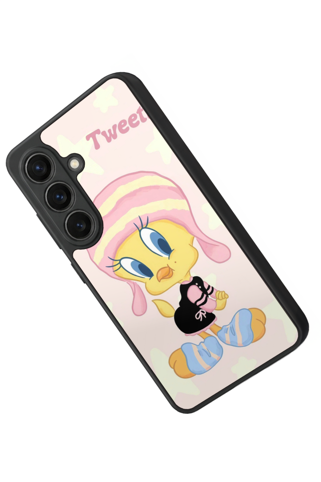 Samsung Galaxy S26 Uyumlu Tweety Tasarımlı Glossy Premium Kılıf