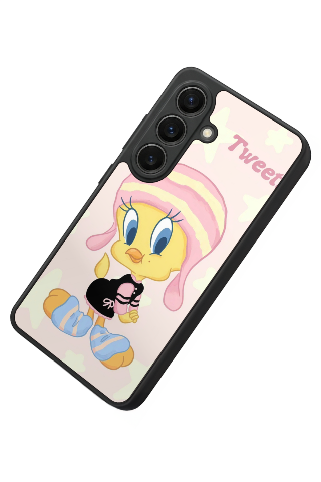 Samsung Galaxy S26 Uyumlu Tweety Tasarımlı Glossy Premium Kılıf