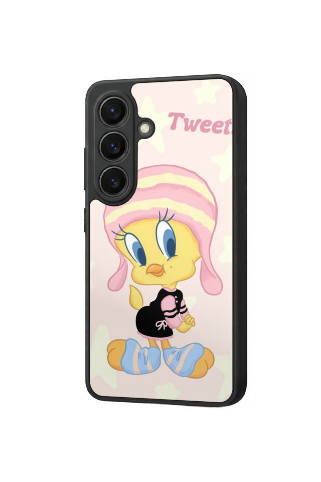 Samsung Galaxy S26 Uyumlu Tweety Tasarımlı Glossy Premium Kılıf