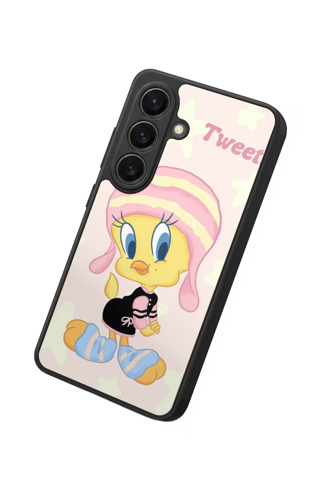 Samsung Galaxy S26 Uyumlu Tweety Tasarımlı Glossy Premium Kılıf