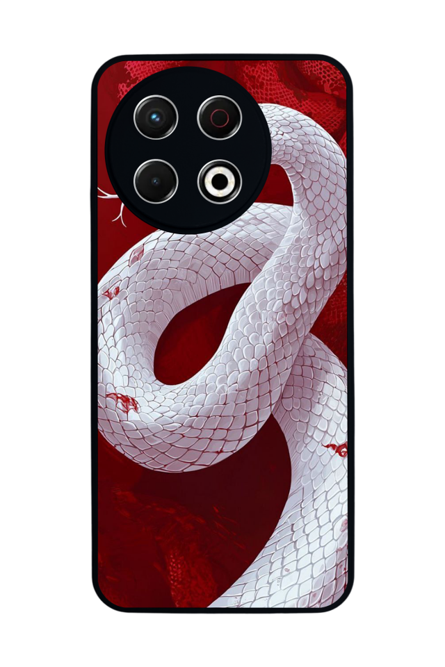 Tecno Spark 30 Pro Uyumlu Yılan Tasarımlı Glossy Premium Kılıf