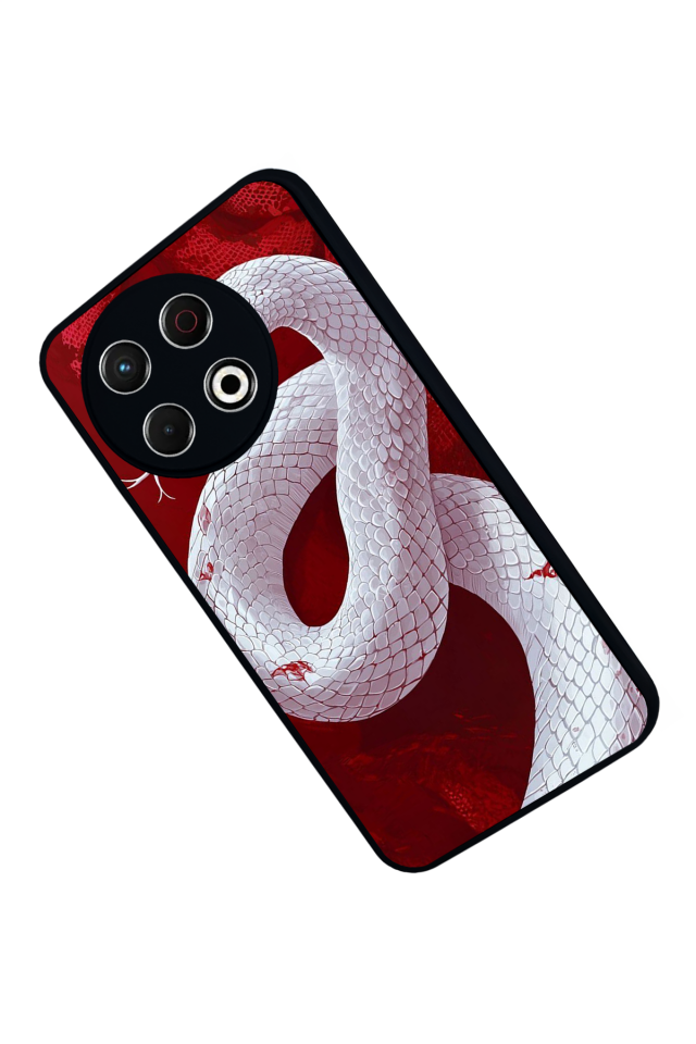 Tecno Spark 30 Pro Uyumlu Yılan Tasarımlı Glossy Premium Kılıf