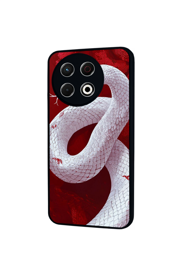 Tecno Spark 30 Pro Uyumlu Yılan Tasarımlı Glossy Premium Kılıf