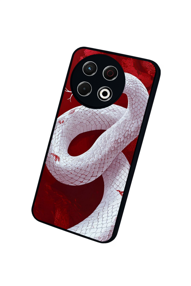 Tecno Spark 30 Pro Uyumlu Yılan Tasarımlı Glossy Premium Kılıf