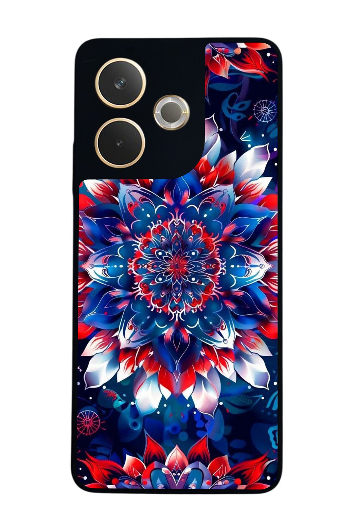 Oppo A5 Pro Uyumlu Mandala Tasarımlı Glossy Premium Kılıf