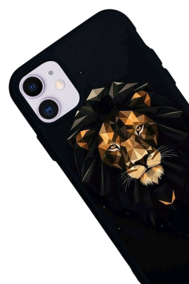 iPhone 11 Uyumlu Aslan Tasarımlı Glossy Premium Kılıf