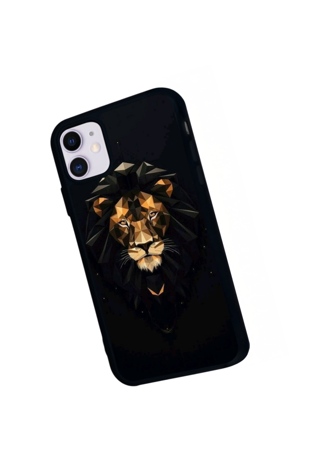 iPhone 11 Uyumlu Aslan Tasarımlı Glossy Premium Kılıf
