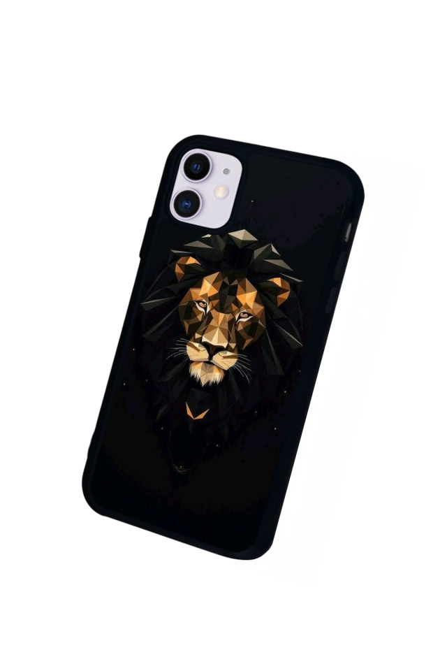 iPhone 11 Uyumlu Aslan Tasarımlı Glossy Premium Kılıf