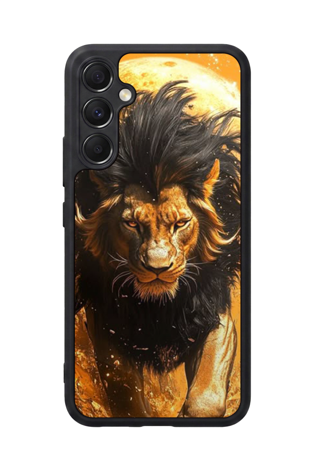 Samsung Galaxy M34 Uyumlu Aslan Tasarımlı Glossy Premium Kılıf