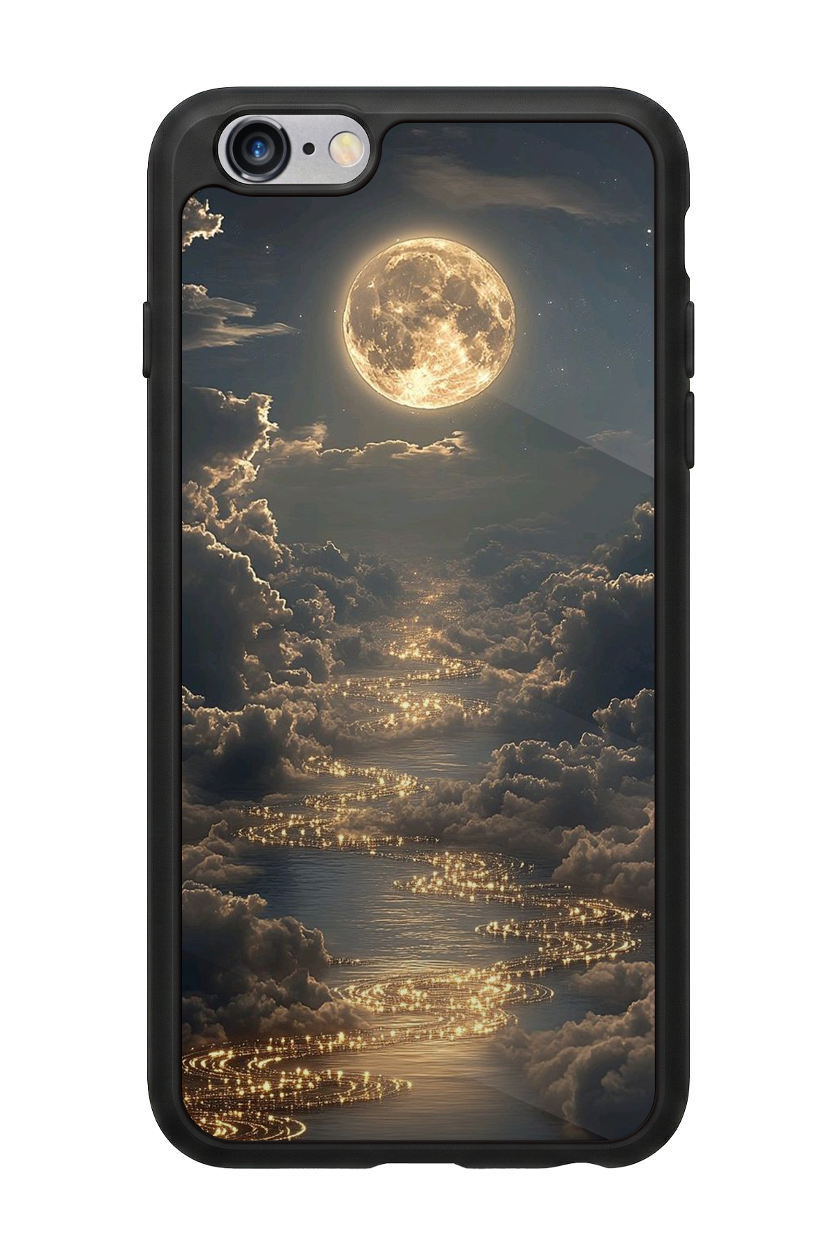 iPhone 6s Plus Uyumlu Ay Tasarımlı Glossy Premium Kılıf