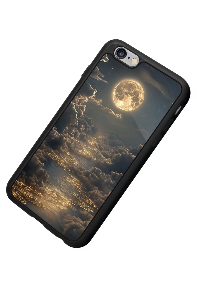 iPhone 6s Plus Uyumlu Ay Tasarımlı Glossy Premium Kılıf
