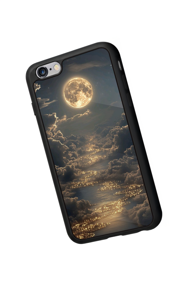 iPhone 6s Plus Uyumlu Ay Tasarımlı Glossy Premium Kılıf