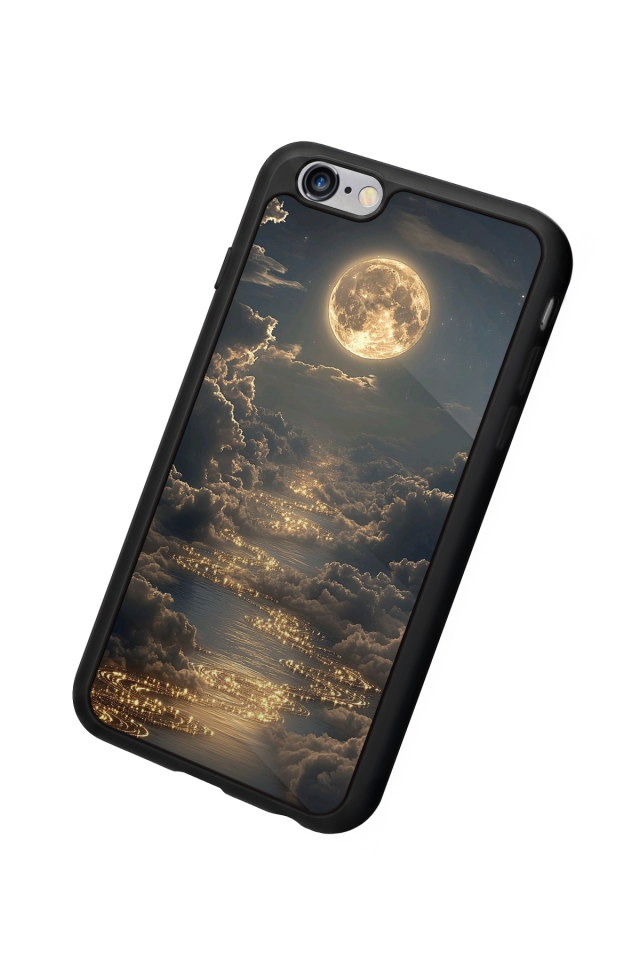 iPhone 6s Plus Uyumlu Ay Tasarımlı Glossy Premium Kılıf