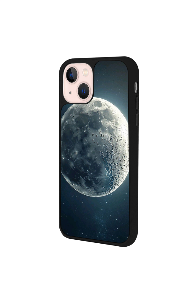 iPhone 15 Plus Uyumlu Ay Tasarımlı Glossy Premium Kılıf