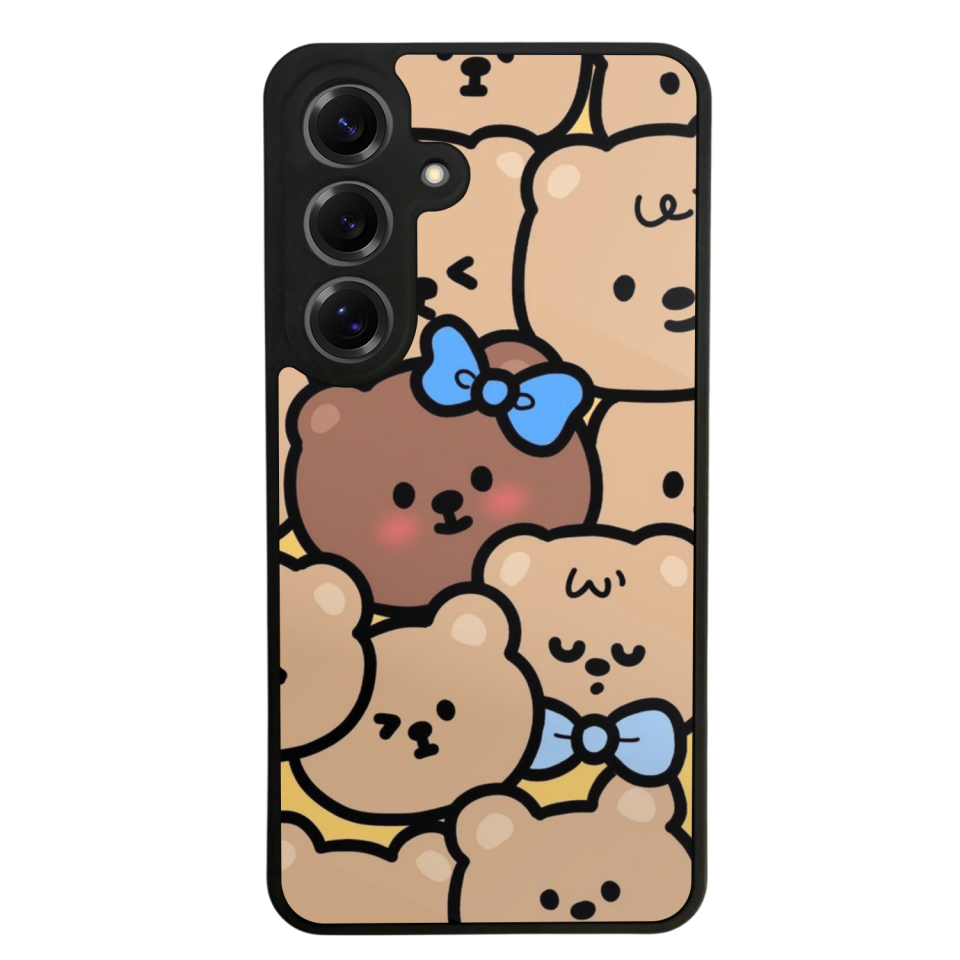 Samsung Galaxy S25 Uyumlu Ayı Tasarımlı Glossy Premium Kılıf