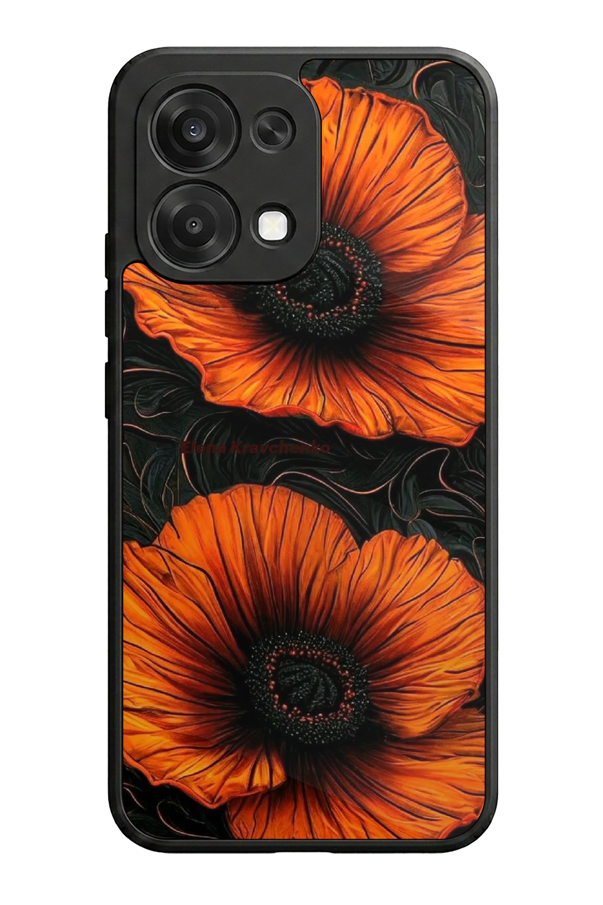 Oppo A6 Pro Uyumlu Botanik Tasarımlı Glossy Premium Kılıf