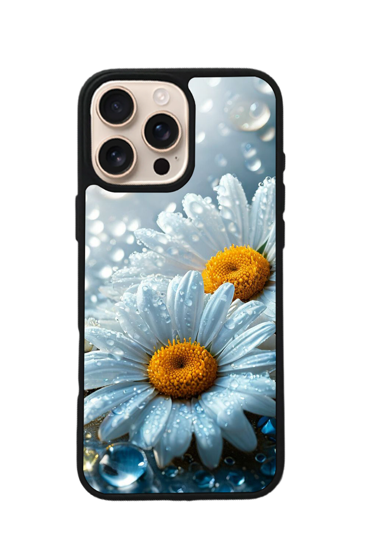 iPhone 16 Pro Uyumlu Cicek Tasarımlı Glossy Premium Kılıf