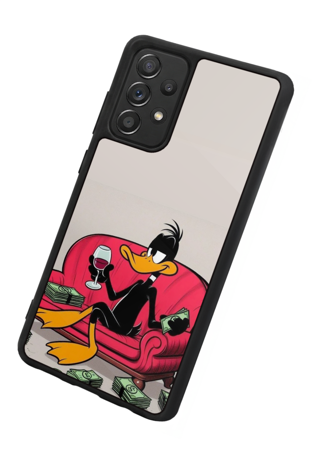 Samsung Galaxy A72 Uyumlu Daffy duck Tasarımlı Glossy Premium Kılıf