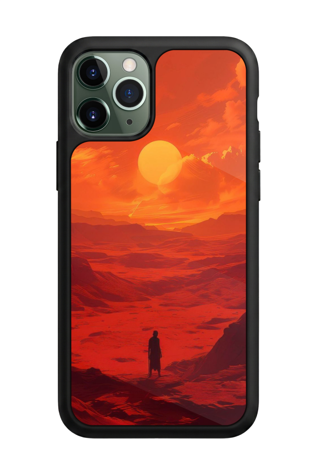 iPhone 11 Pro Max Uyumlu Güneş Tasarımlı Glossy Premium Kılıf