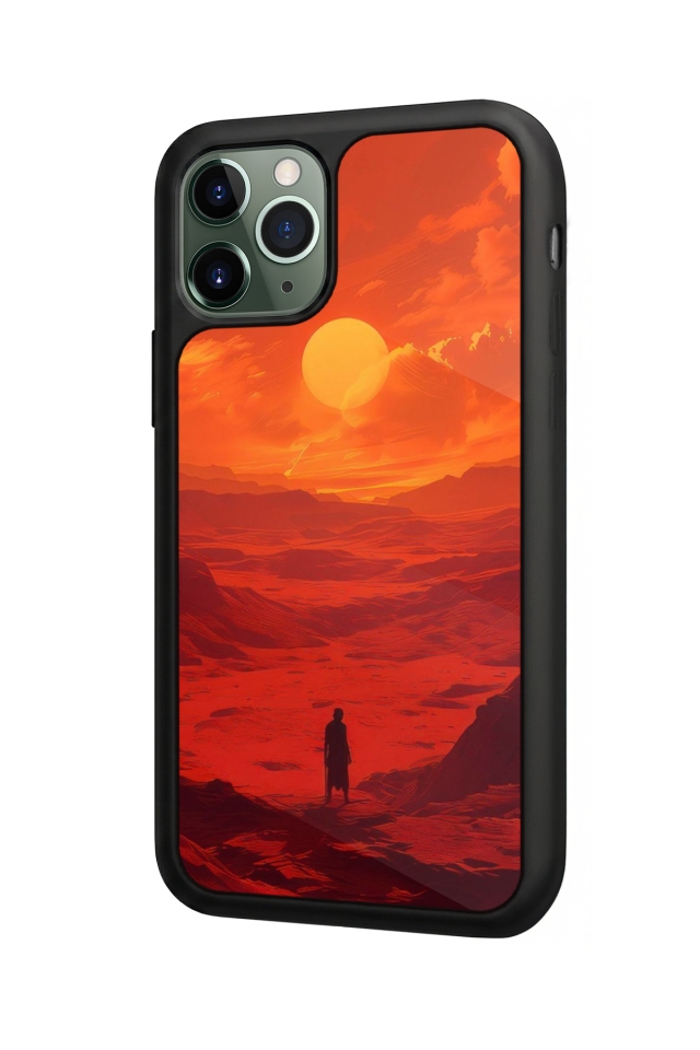 iPhone 11 Pro Max Uyumlu Güneş Tasarımlı Glossy Premium Kılıf