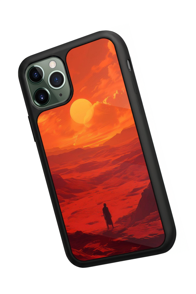 iPhone 11 Pro Max Uyumlu Güneş Tasarımlı Glossy Premium Kılıf