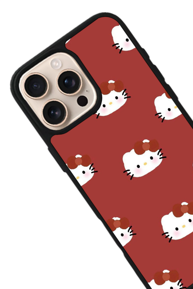 iPhone 14 Pro Uyumlu HelloKitty Tasarımlı Glossy Premium Kılıf