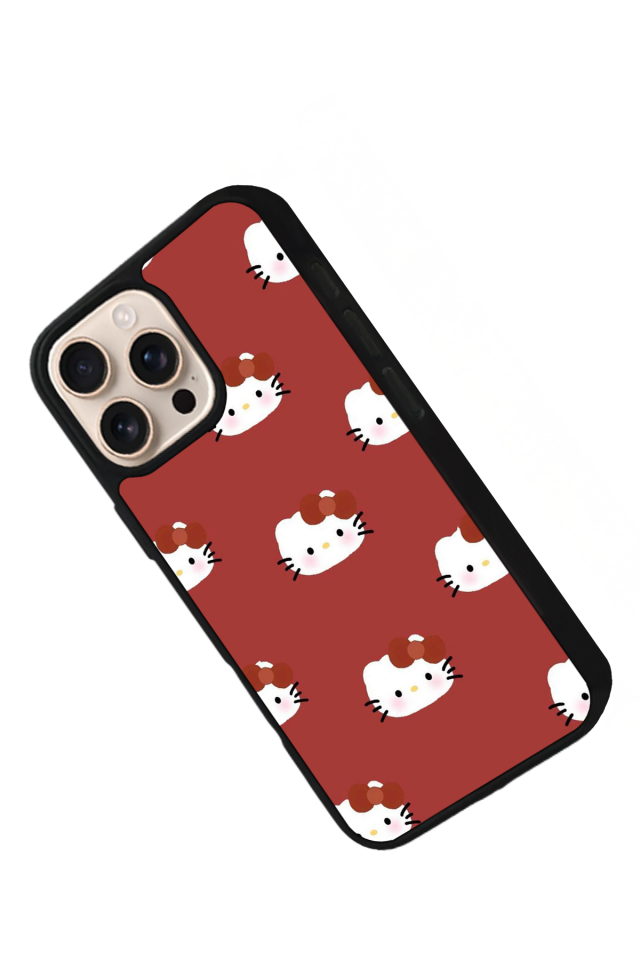 iPhone 14 Pro Uyumlu HelloKitty Tasarımlı Glossy Premium Kılıf