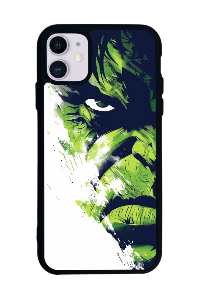 iPhone 11 Uyumlu Hulk Tasarımlı Glossy Premium Kılıf