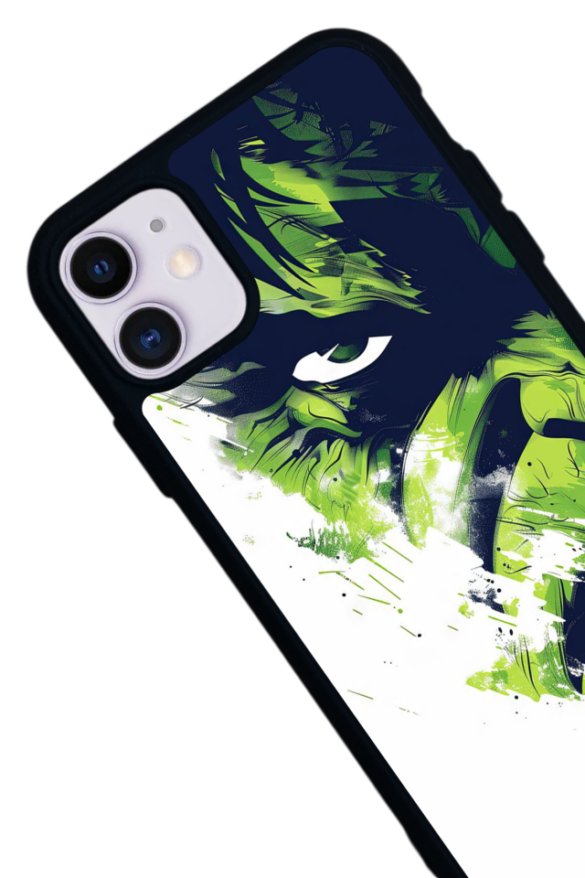 iPhone 11 Uyumlu Hulk Tasarımlı Glossy Premium Kılıf