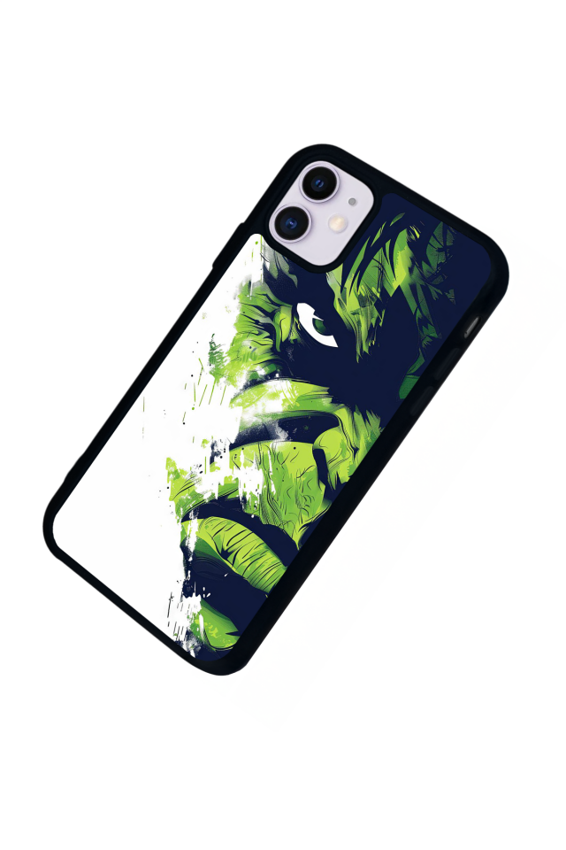 iPhone 11 Uyumlu Hulk Tasarımlı Glossy Premium Kılıf