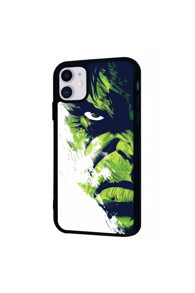 iPhone 11 Uyumlu Hulk Tasarımlı Glossy Premium Kılıf