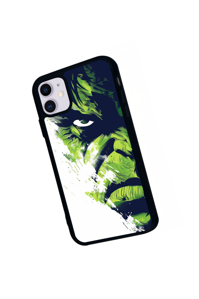 iPhone 11 Uyumlu Hulk Tasarımlı Glossy Premium Kılıf