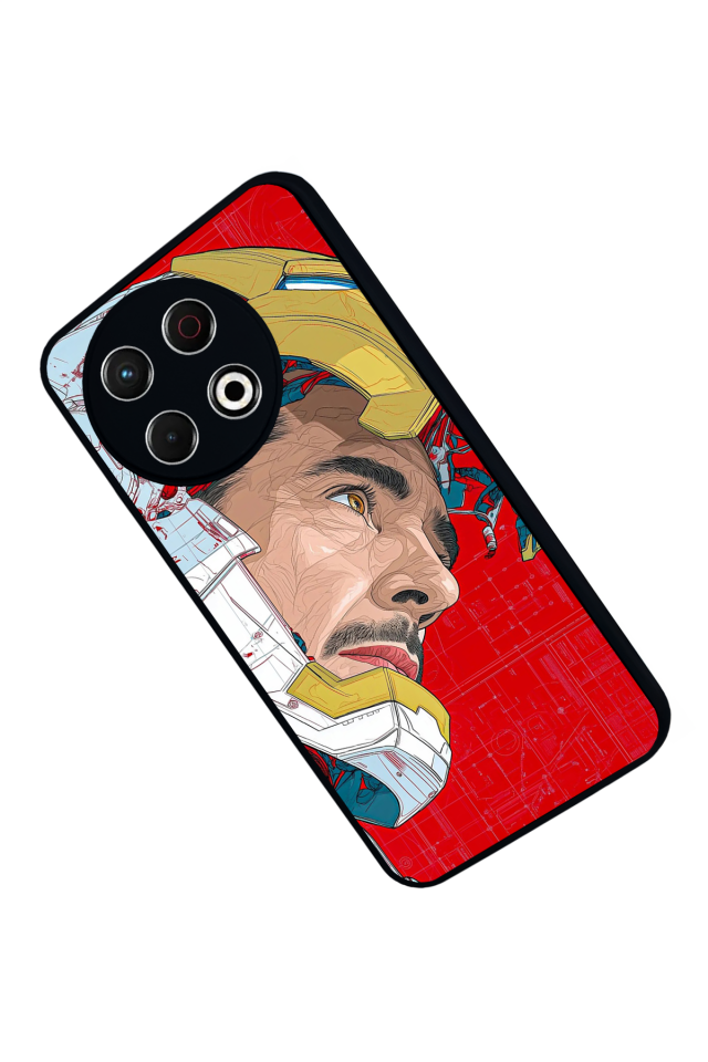 Tecno Spark 30 Pro Uyumlu Iron Man ( Demir Adam ) Tasarımlı Glossy Premium Kılıf