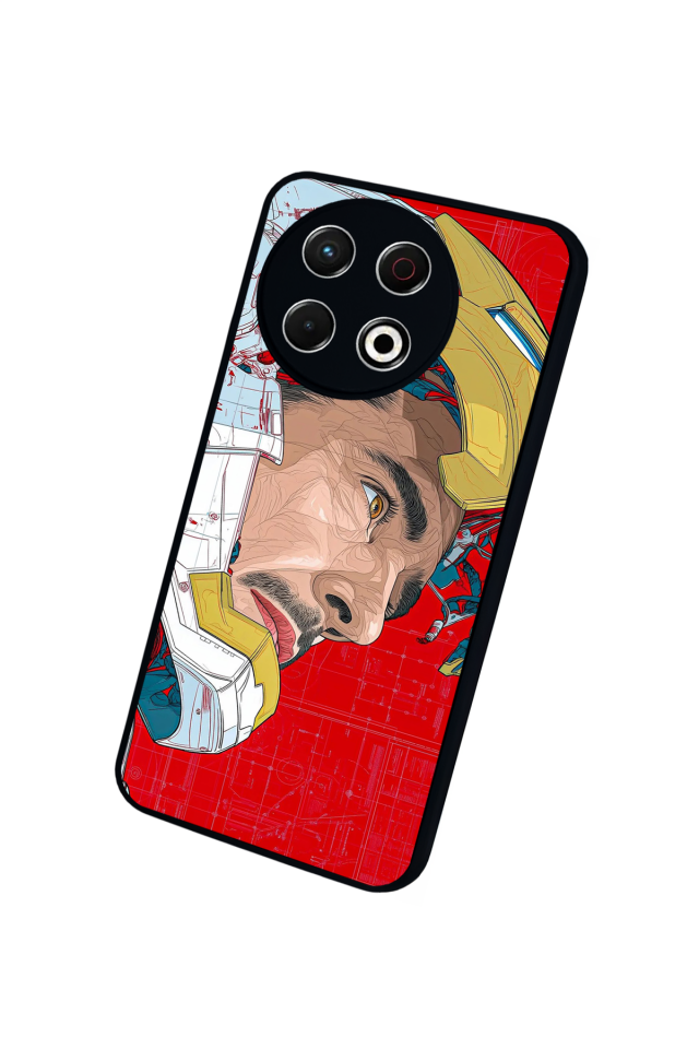 Tecno Spark 30 Pro Uyumlu Iron Man ( Demir Adam ) Tasarımlı Glossy Premium Kılıf