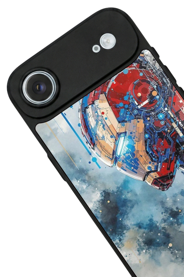 iPhone 17 Air Uyumlu Iron Man ( Demir Adam ) Tasarımlı Glossy Premium Kılıf