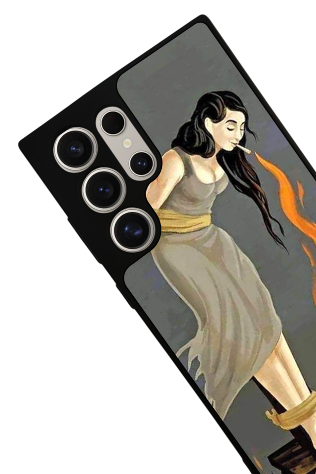 Samsung Galaxy S22 Ultra Uyumlu Kalp Love Tasarımlı Glossy Premium Kılıf