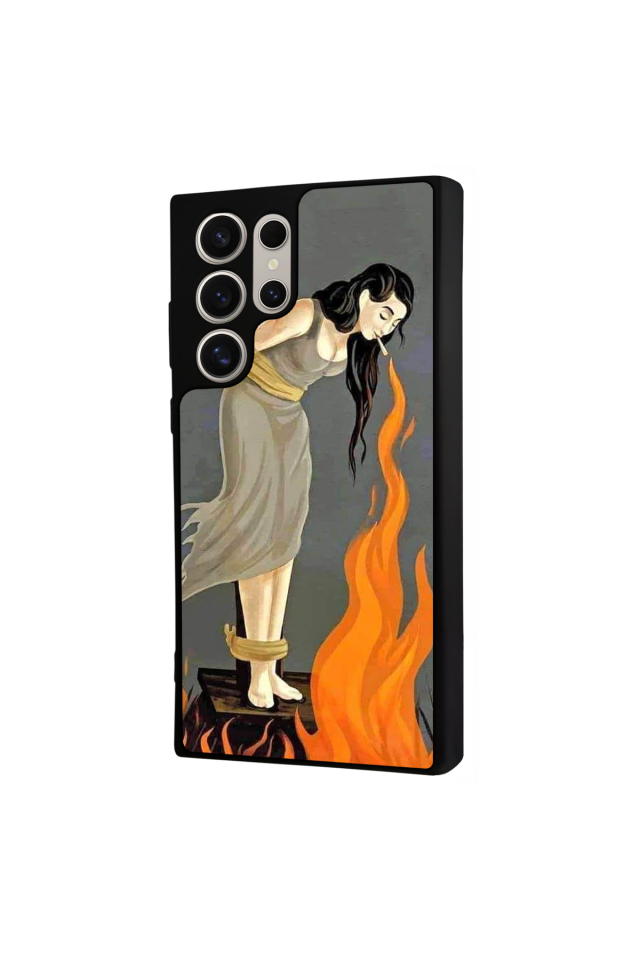 Samsung Galaxy S22 Ultra Uyumlu Kalp Love Tasarımlı Glossy Premium Kılıf