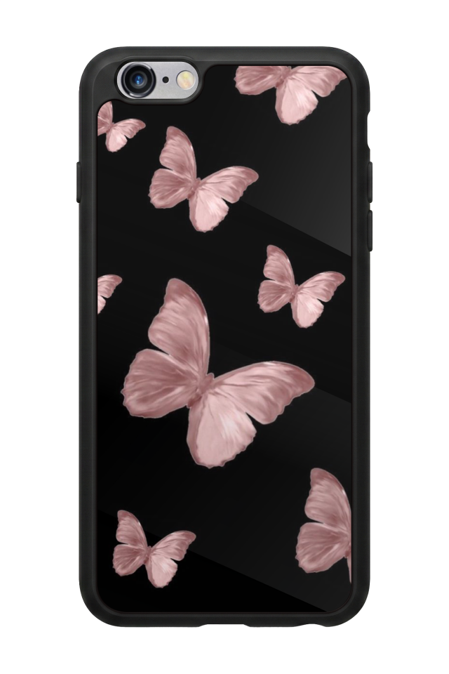 iPhone 6 Plus Uyumlu Kelebek Tasarımlı Glossy Premium Kılıf