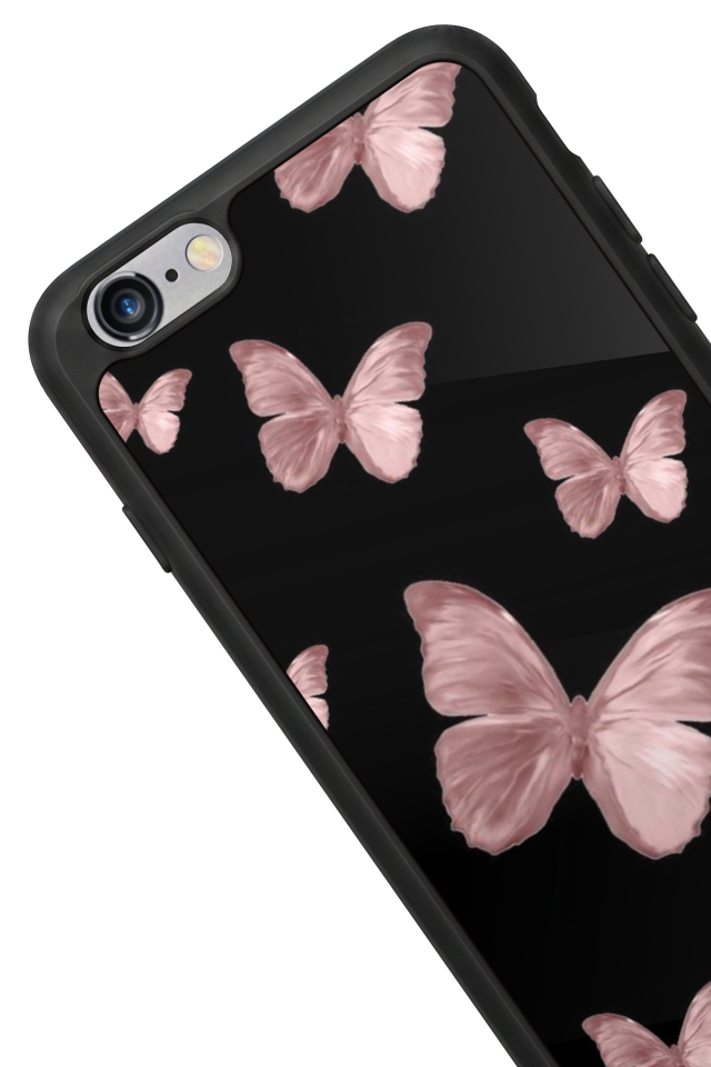 iPhone 6 Plus Uyumlu Kelebek Tasarımlı Glossy Premium Kılıf