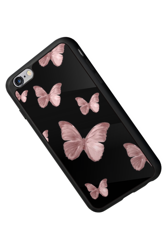 iPhone 6 Plus Uyumlu Kelebek Tasarımlı Glossy Premium Kılıf