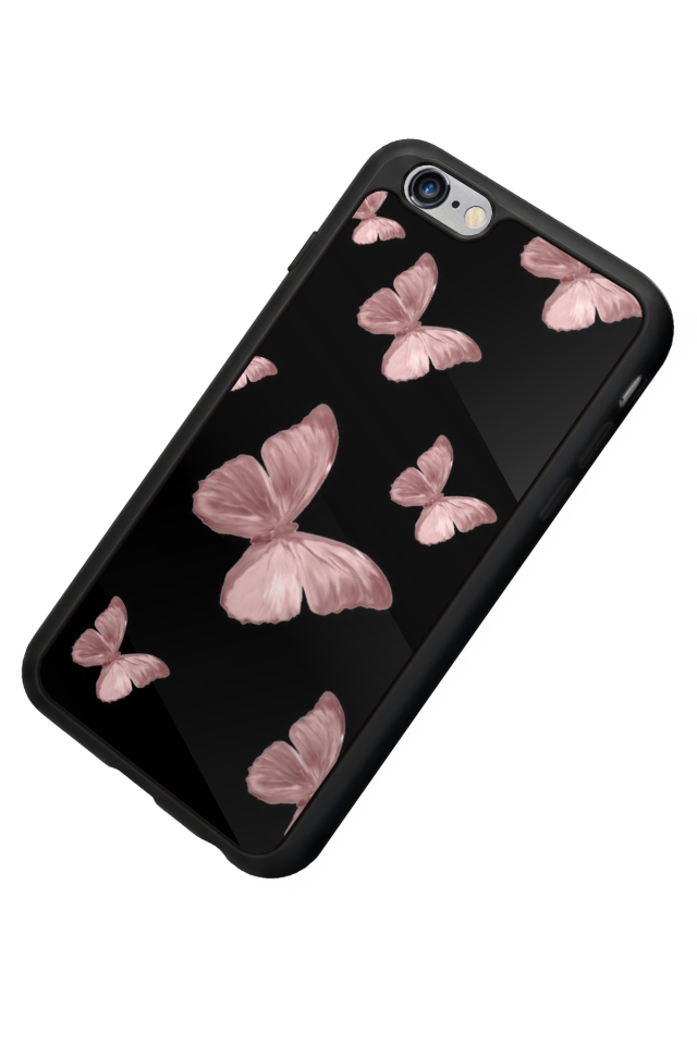 iPhone 6 Plus Uyumlu Kelebek Tasarımlı Glossy Premium Kılıf
