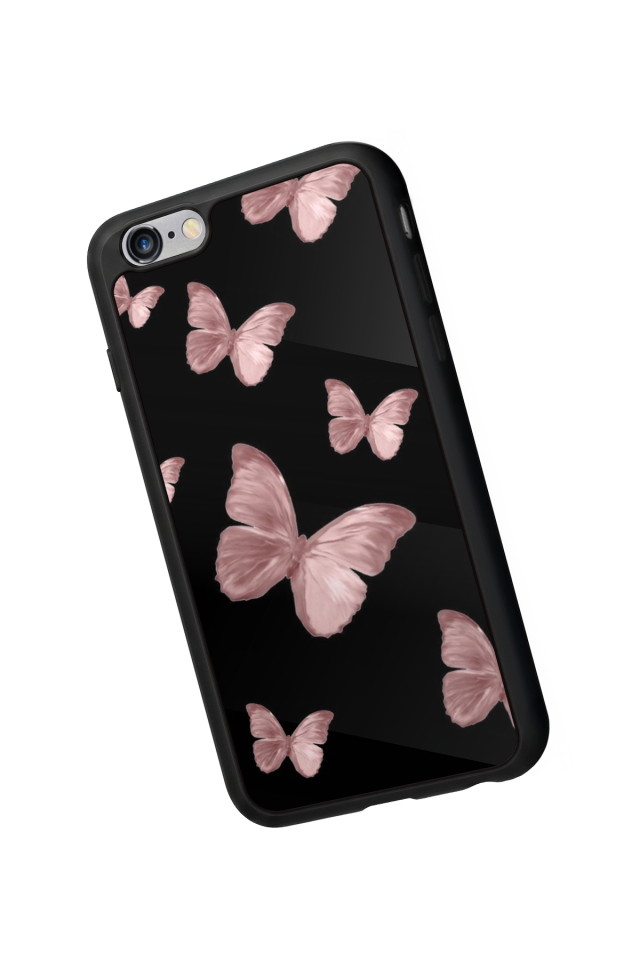 iPhone 6 Plus Uyumlu Kelebek Tasarımlı Glossy Premium Kılıf