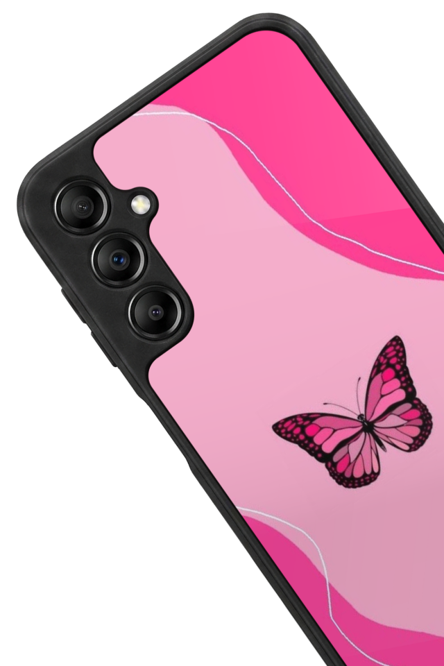 Samsung Galaxy A14 Uyumlu Kelebek Tasarımlı Glossy Premium Kılıf