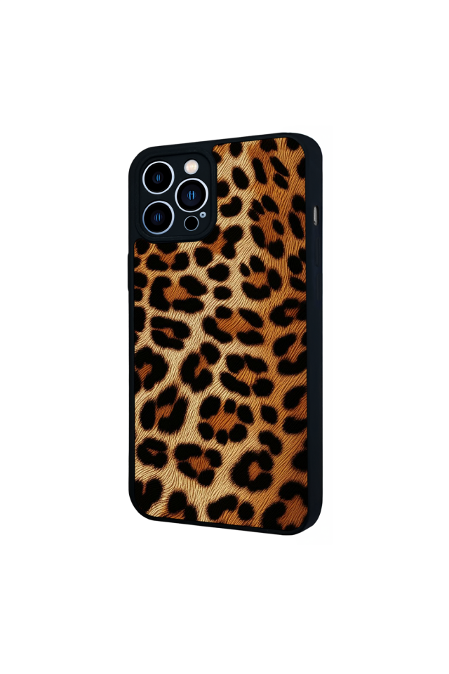 iPhone 13 Pro Max Uyumlu Leopar Tasarımlı Glossy Premium Kılıf
