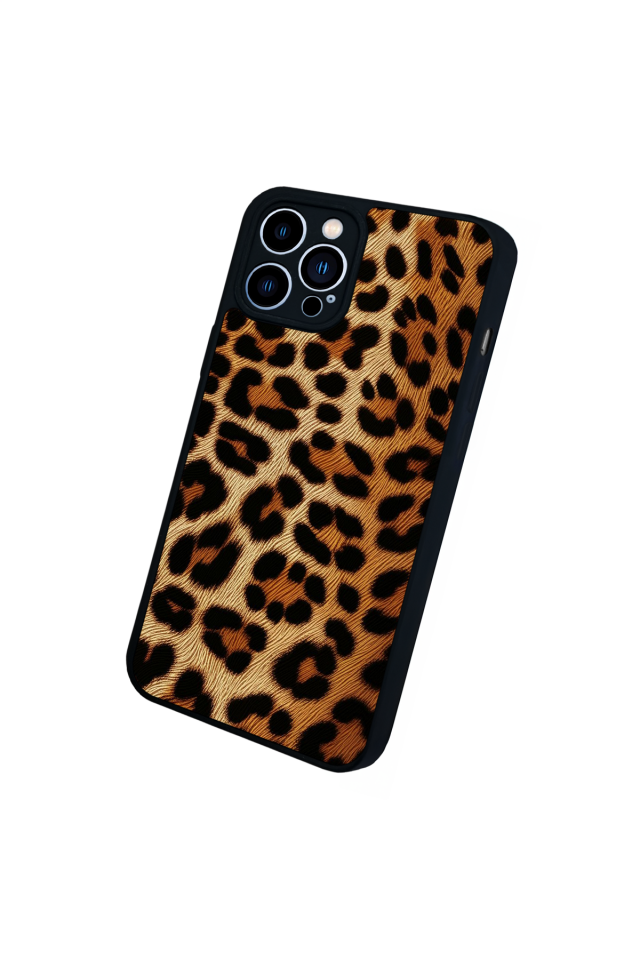iPhone 13 Pro Max Uyumlu Leopar Tasarımlı Glossy Premium Kılıf