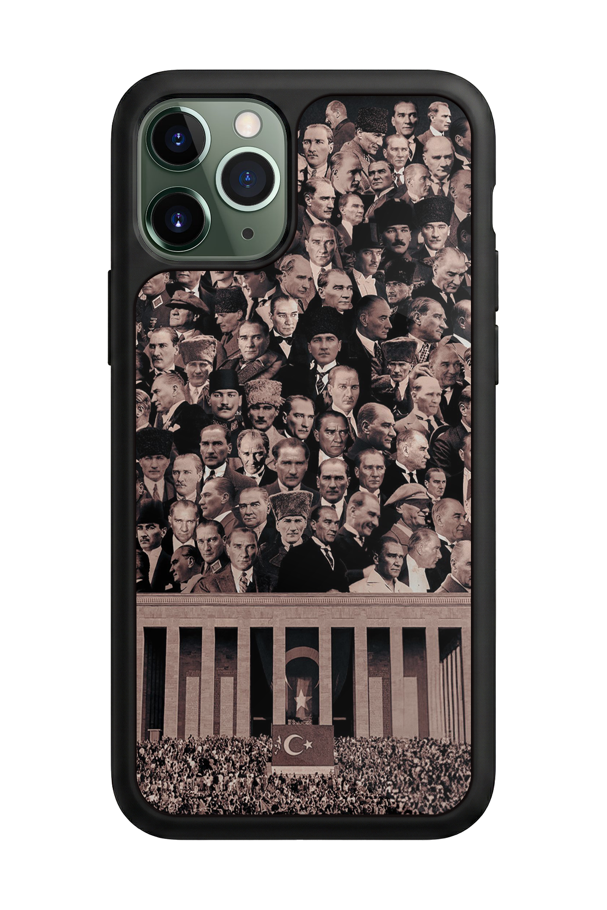iPhone 11 Pro Uyumlu Mustafa Kemal Ataturk Tasarımlı Glossy Premium Kılıf