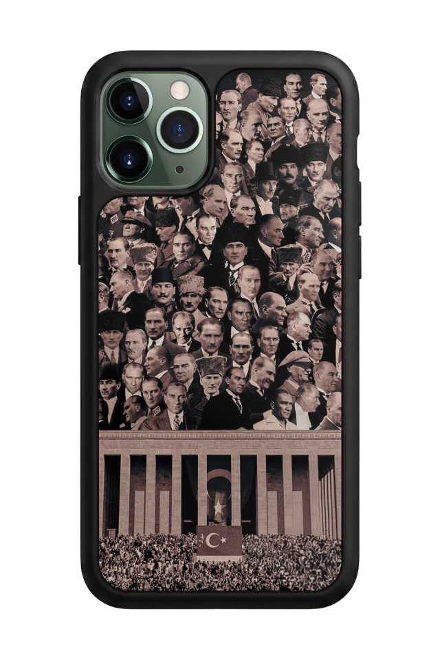 iPhone 11 Pro Uyumlu Mustafa Kemal Ataturk Tasarımlı Glossy Premium Kılıf